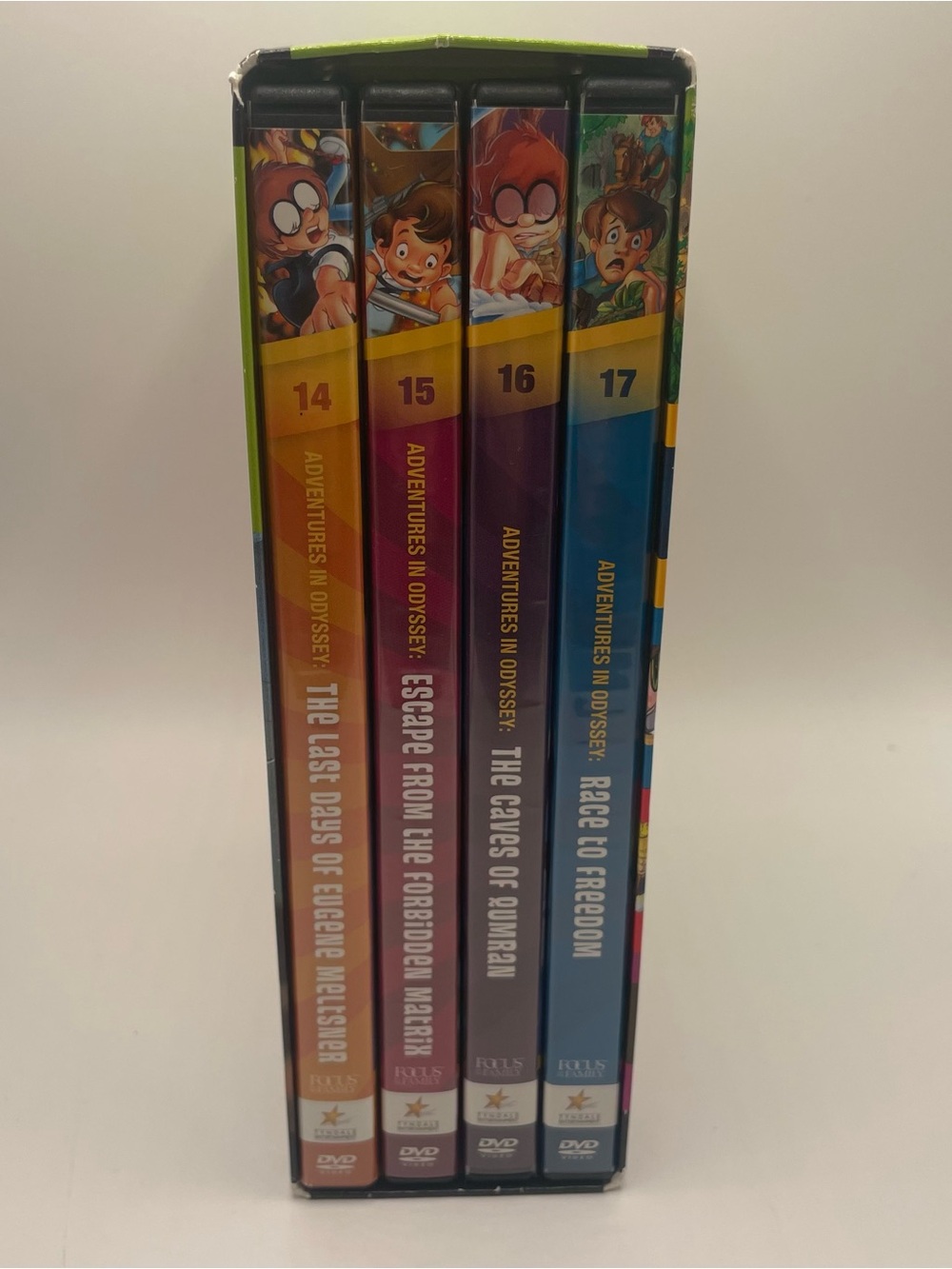 Adventures in Odyssey DVD Set Volumes 14-17 - Colorful Spine Collection
